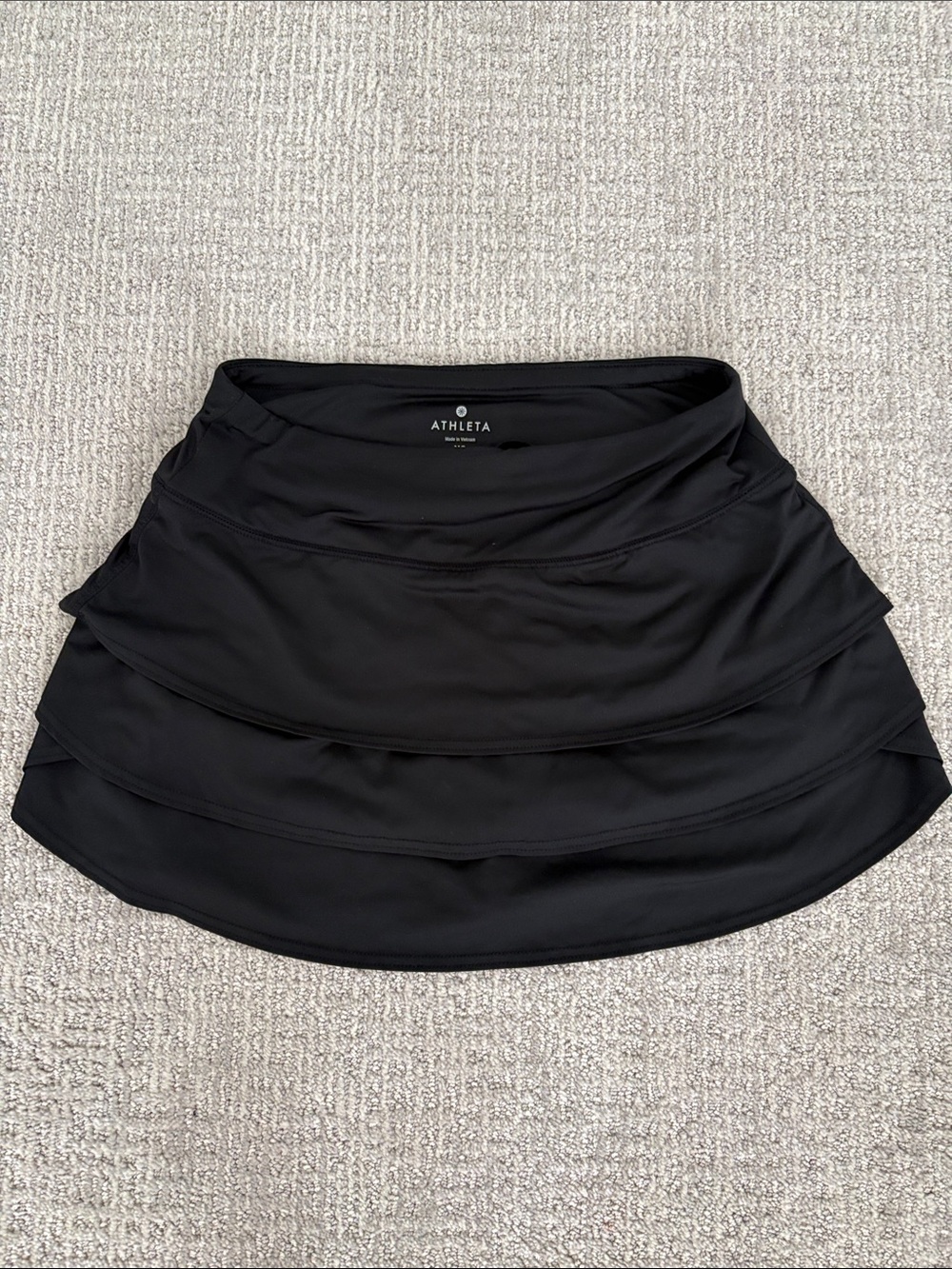 Athleta Black Layered Skort